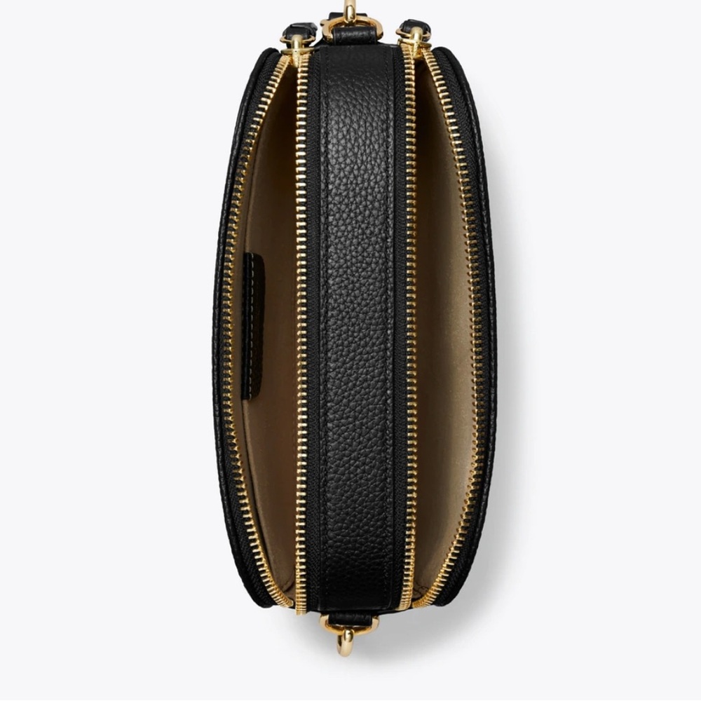 Tory Burch Mini Miller Black Leather Crossbody Bag - Picture 4 of 5